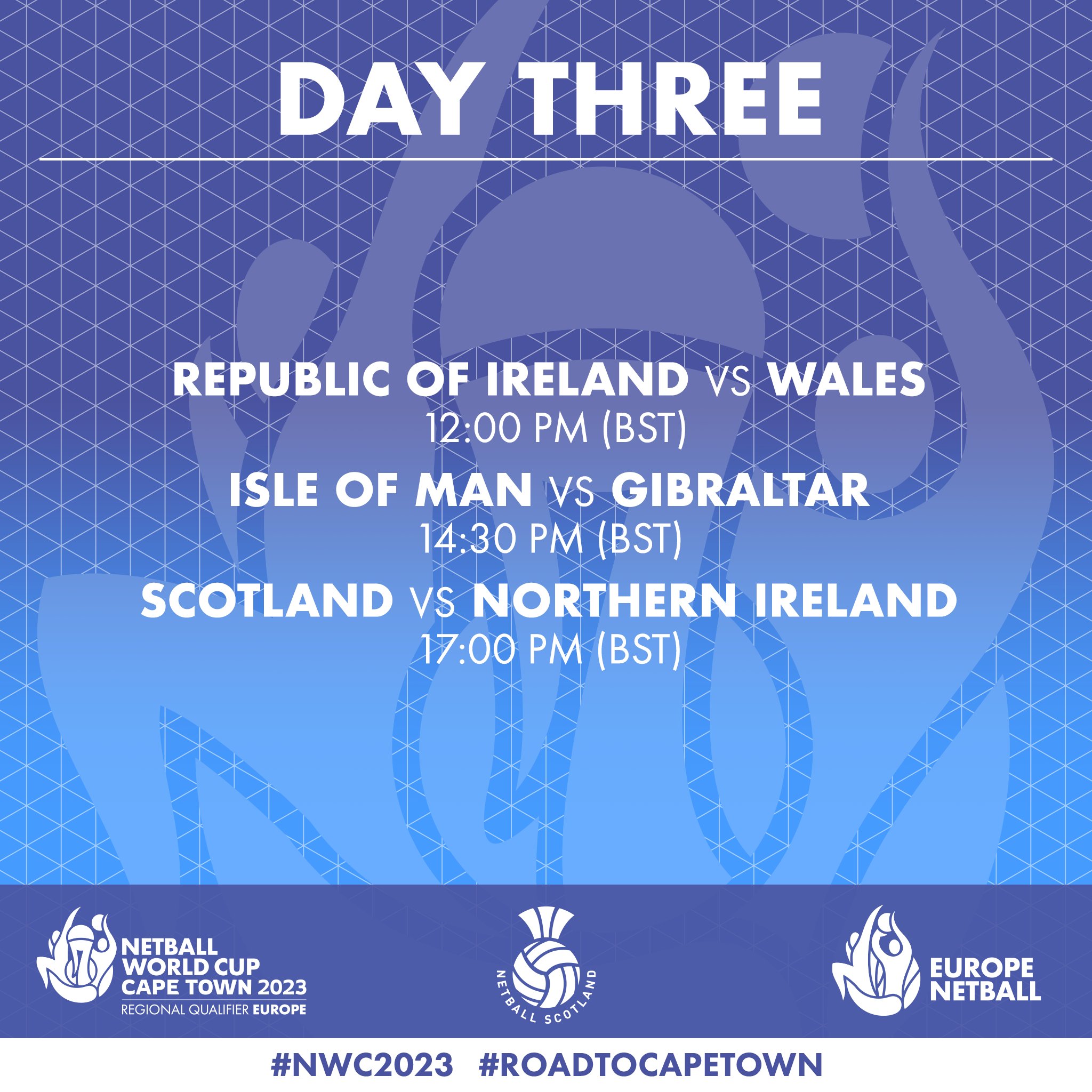 🗓️ Day 3 Come along today and watch... - Netball Scotland