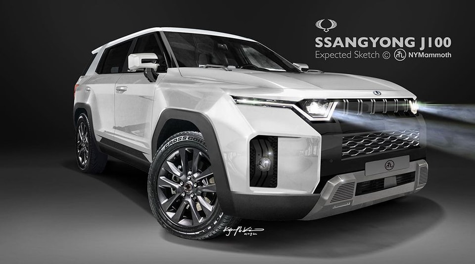 남자들의 자동차 - 쌍용 신형 SUV, J100 예상도 등장!! 다들 어떠신가요? 출처 : 유튜브... | Facebook