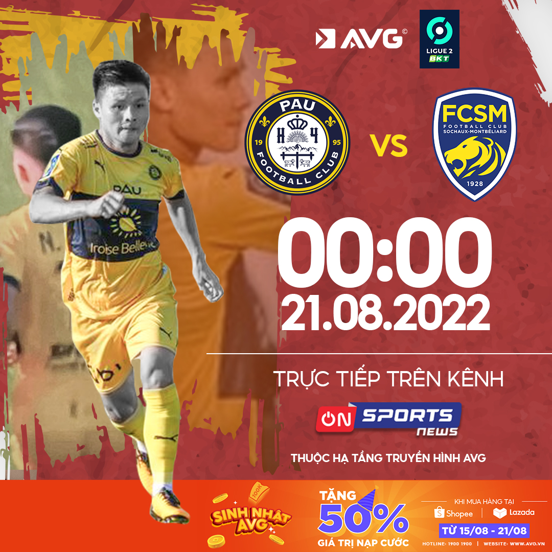 Truyền hình AVG - ⚽⚽⚽ PAU FC VS SOCHAUX (0h ngày 21/8): 3... | Facebook