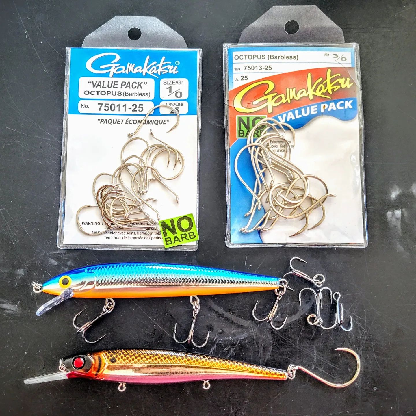 dead stick walleye ice fishing lures Deadstick Split Grip / 36 Color:GP Purple Flash BFUMAP25 Black Label Balsa - The slow action transfers