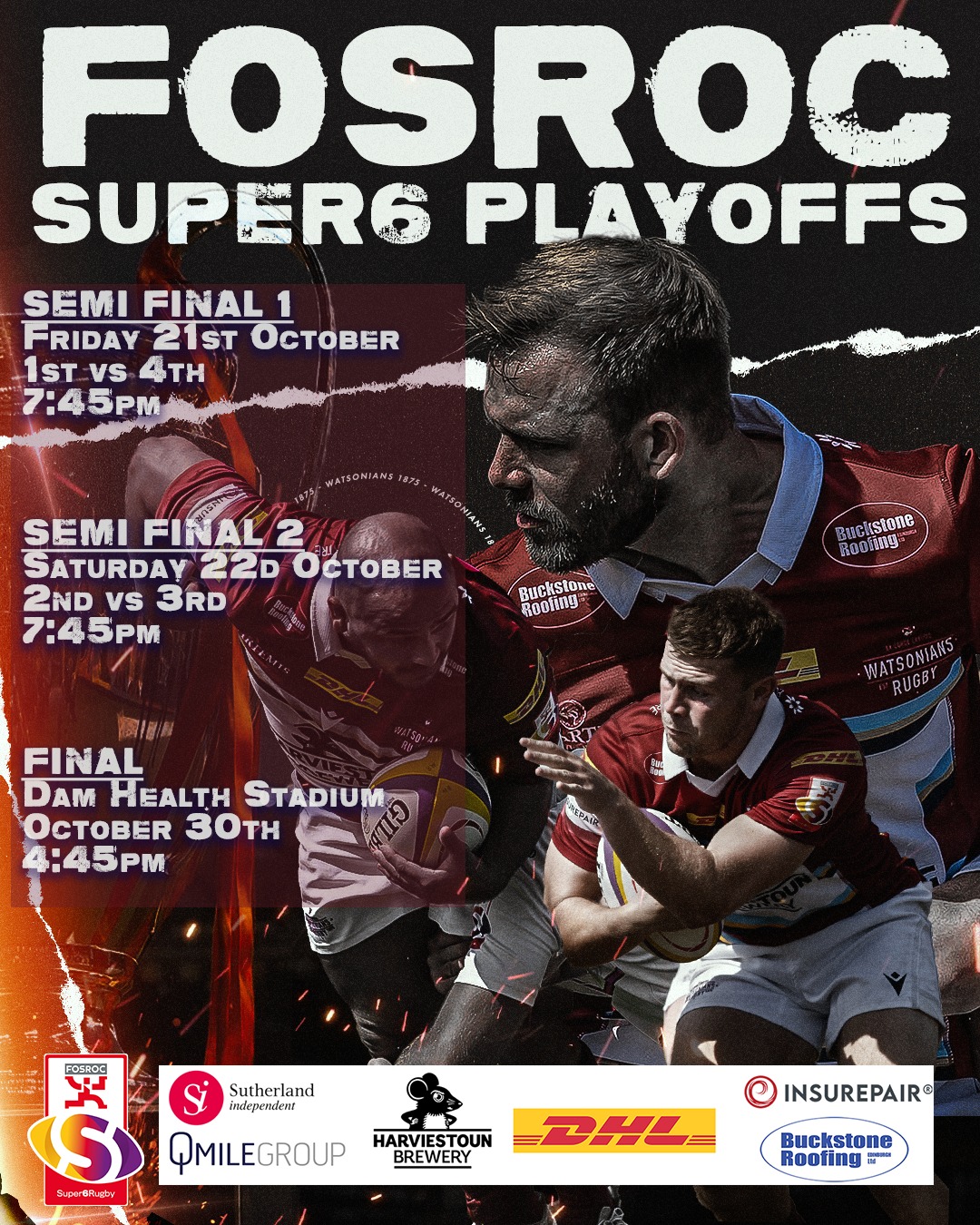 The playoff dates are confirmed.... - Watsonian Football Club
