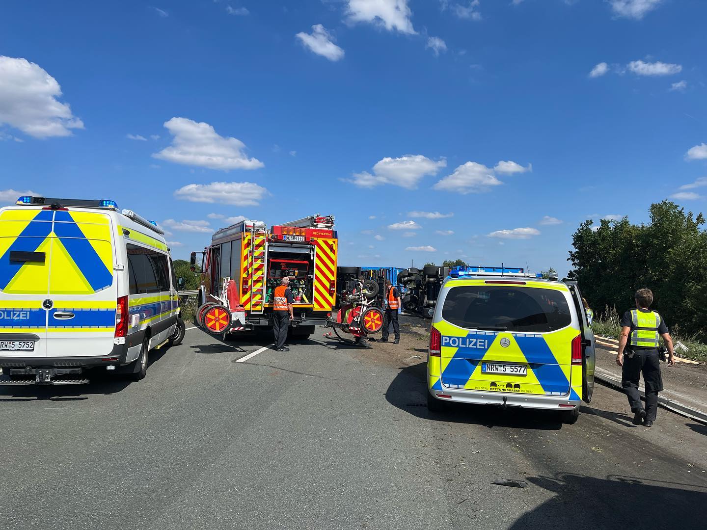 Lkw Unfall A2 Beckum