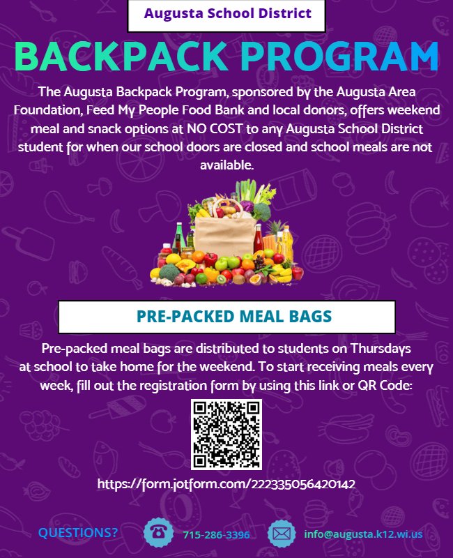 The Augusta Backpack Program is... - Augusta School District | Facebook