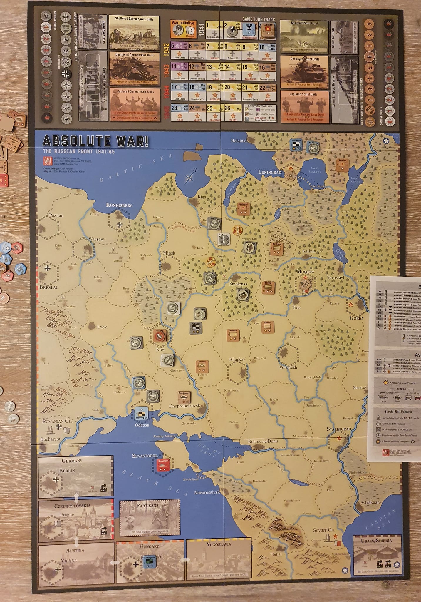 その他 GMT Stalin's War GMT Games - Stalin's War - Mounted Mapboard