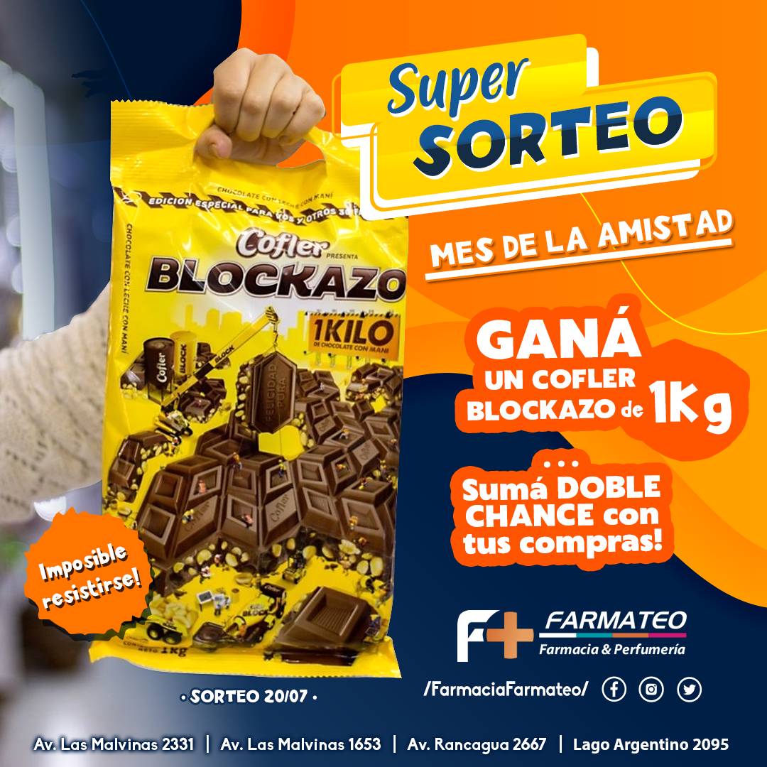 Farmacia - #SORTEO Mes de la Amistad! 🤜🤛 Un mega super 🍫CHOCOLATE ...
