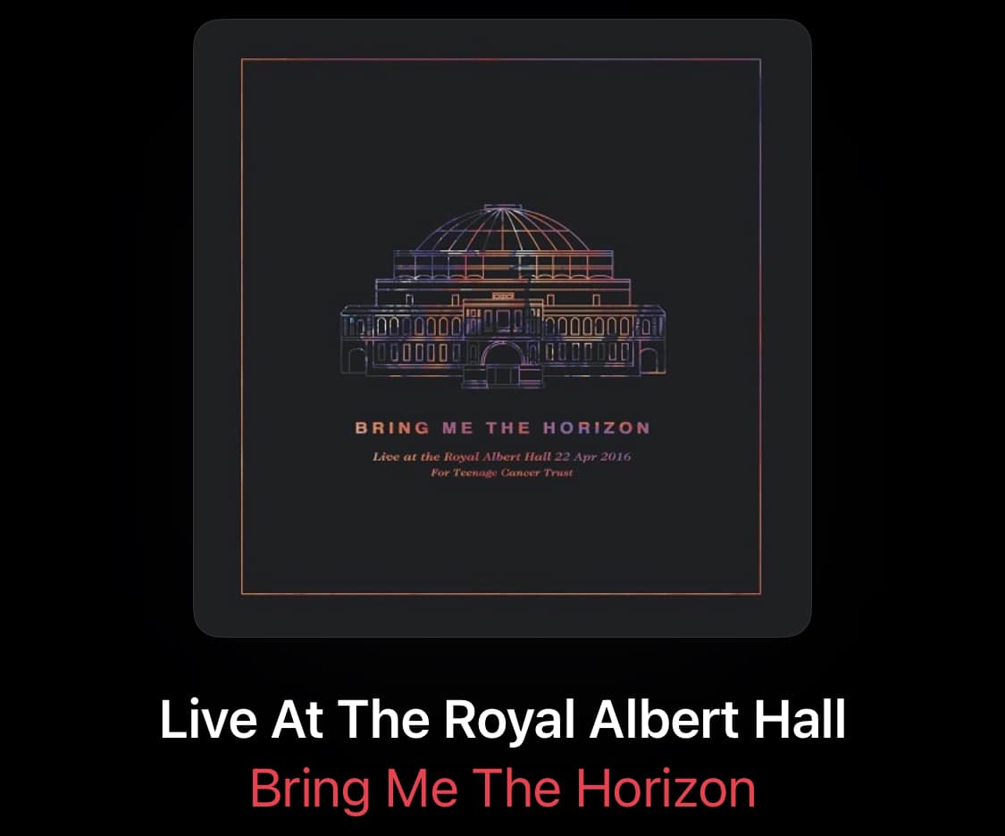 Bring Me The Horizon's live album at Royal Albert Hall is their