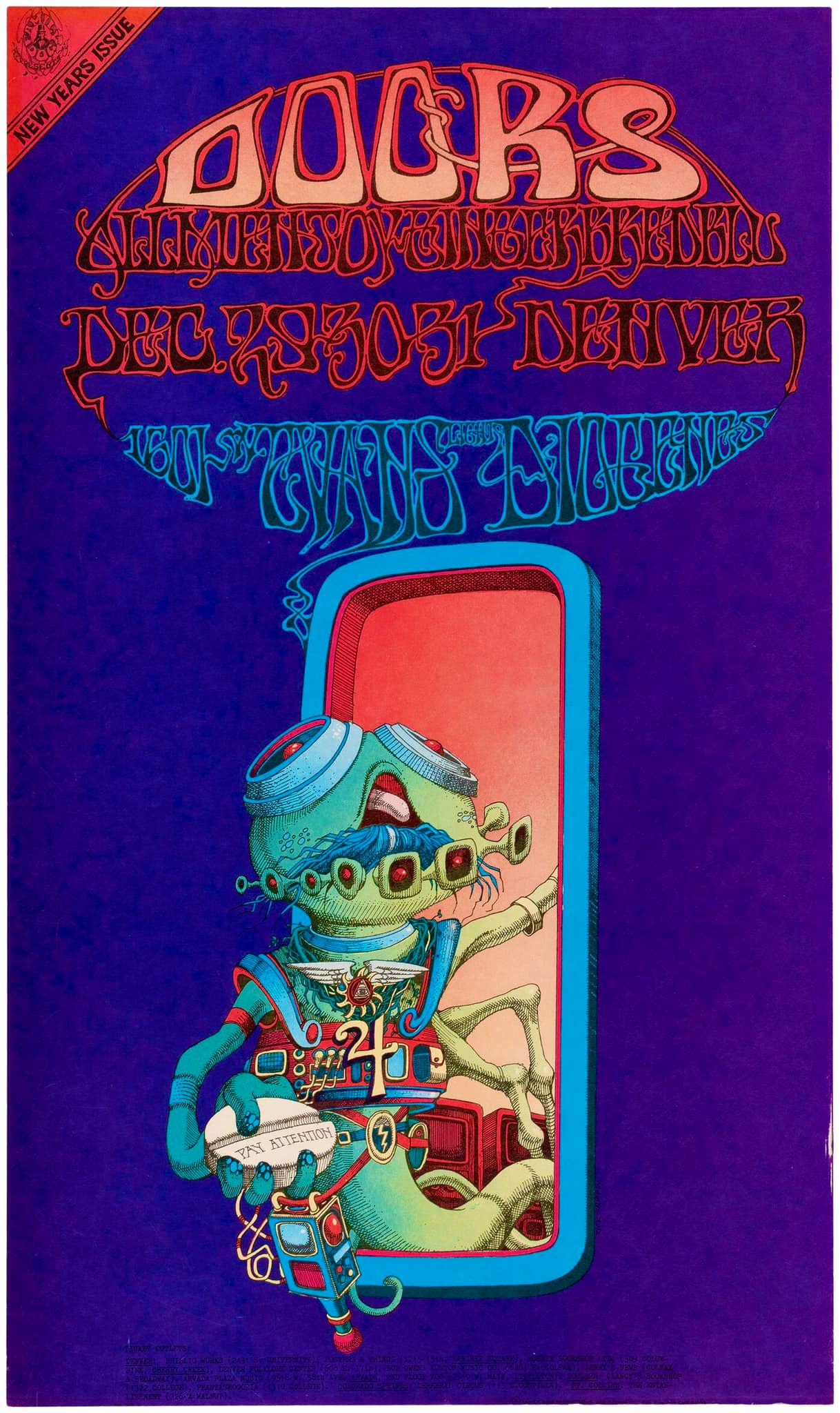 Rare Family Dog concert poster from 1968 | Portland, OR