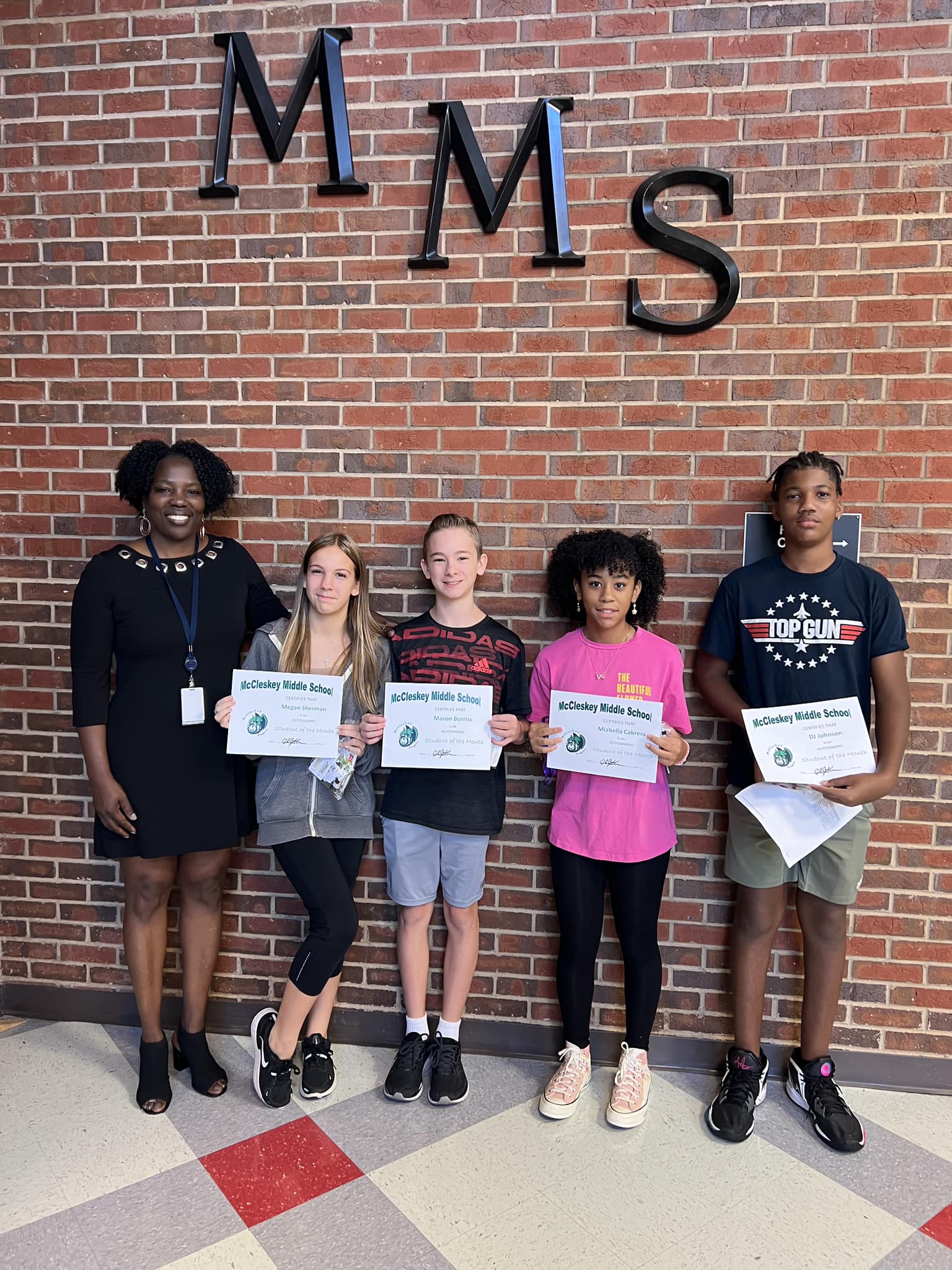 Congratulations to our August... - McCleskey Middle School