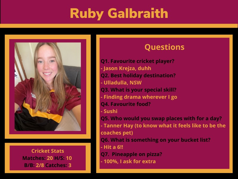 Player Profile !!!... - Bannockburn Bulls Cricket Club
