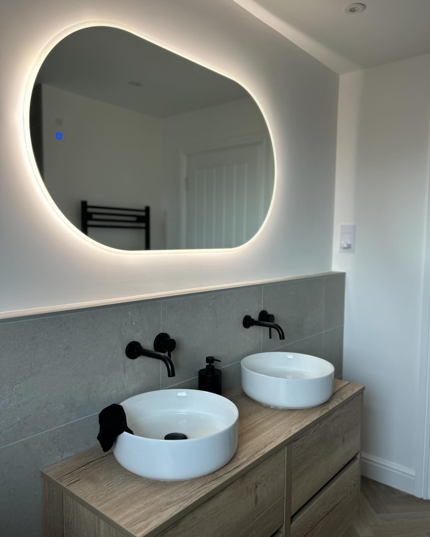 Brooke - Sneak peek of a multiple bathroom renovation project recently ...