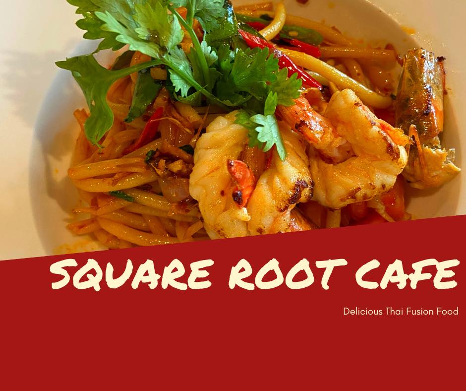 Square Root Cafe อาหาร กาแฟสด ชานมพ่นไฟ