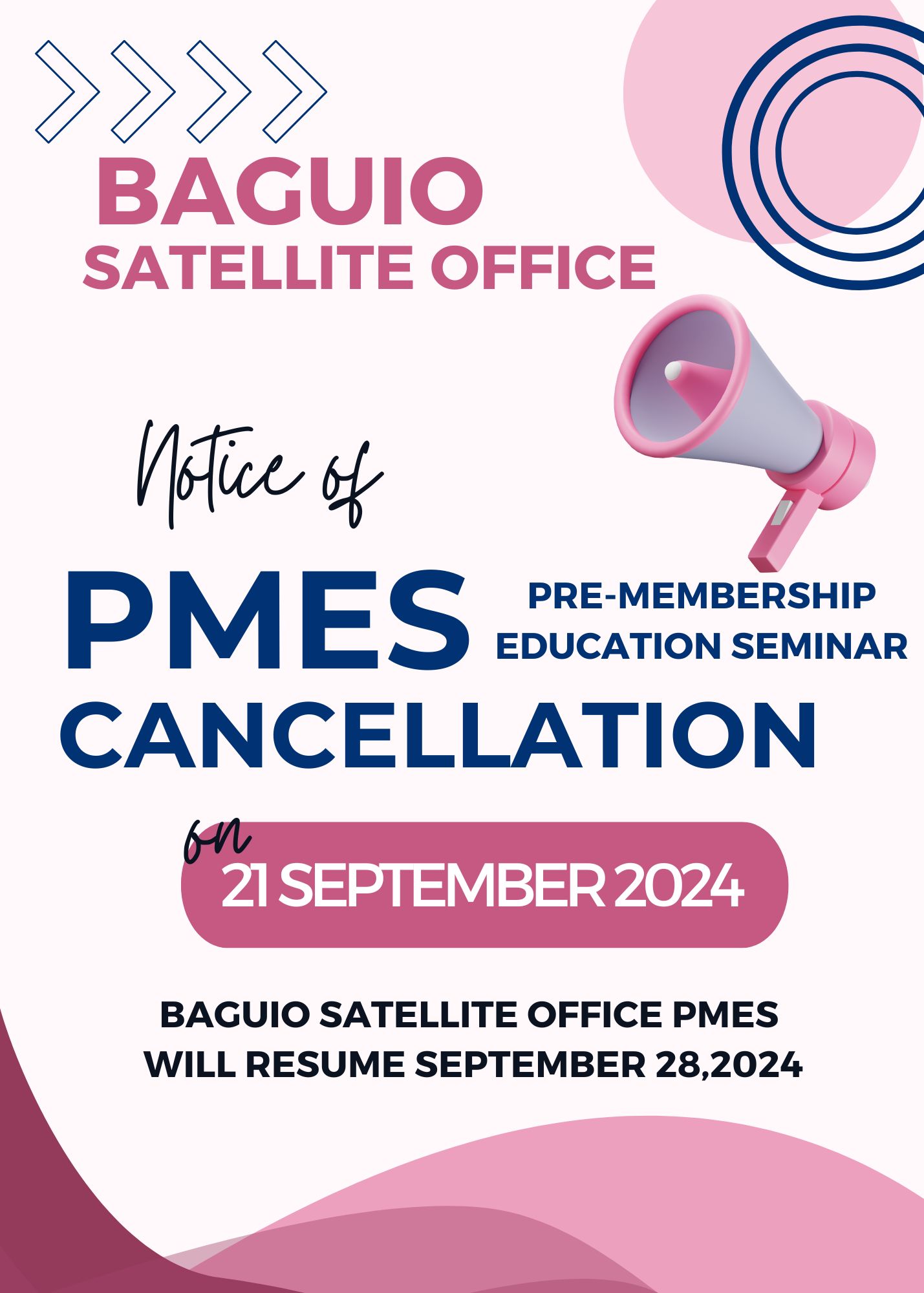 Please advised accordingly. Our Baguio Satellite office will not have ...