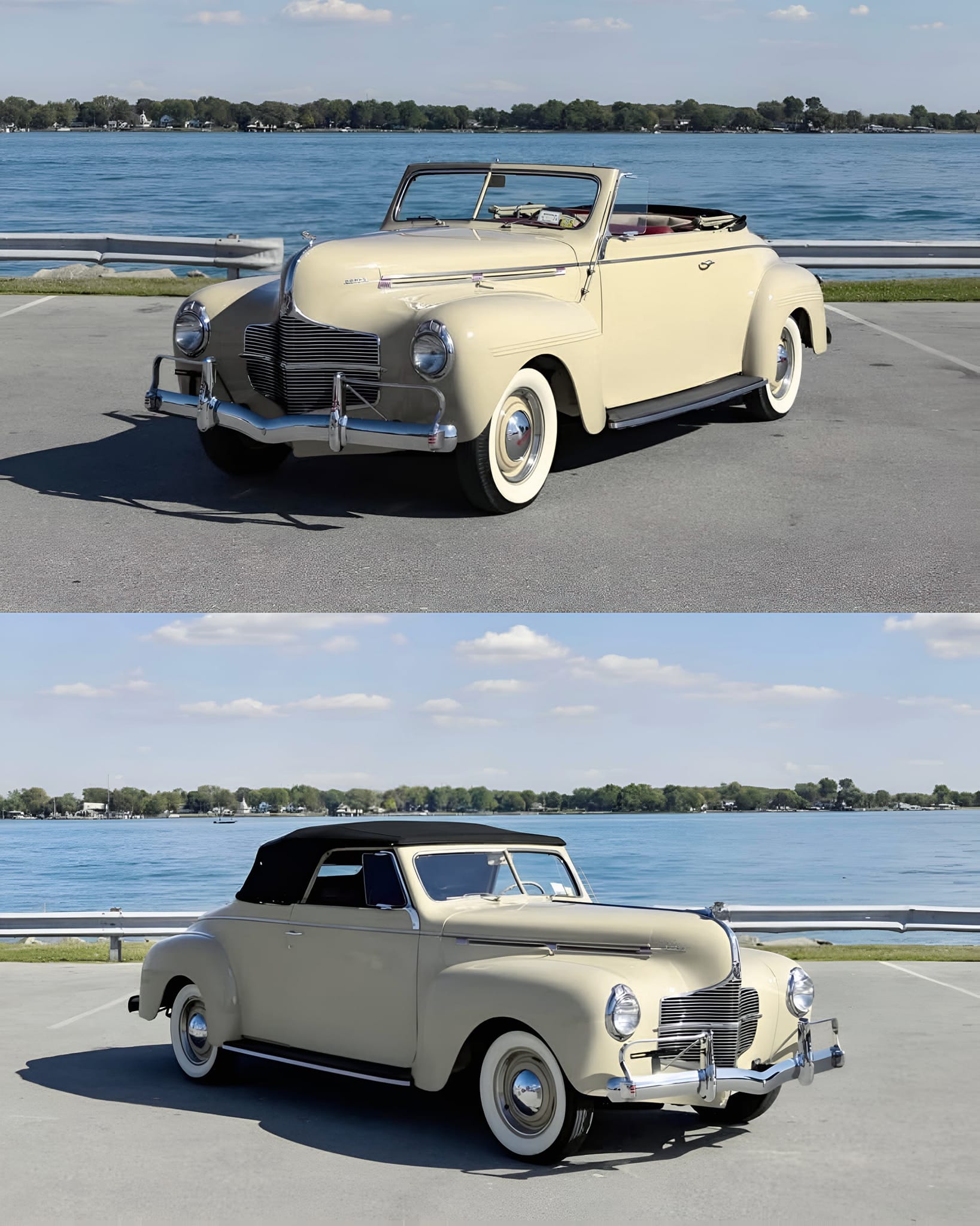 1965 Alvis TE21 DHC Vertically-stacked twin headlights