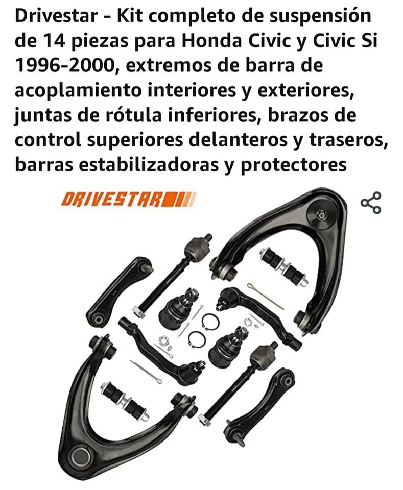 Set De 3 Embellecedores De Parrilla Delantera En Rojo Brillante Para Honda Civic 2016-2021, Estilo JDM