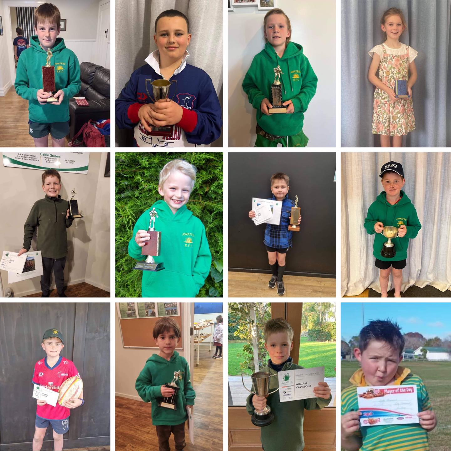 Junior Prize Giving 2022 Thanks to... - Awatere Rugby Club