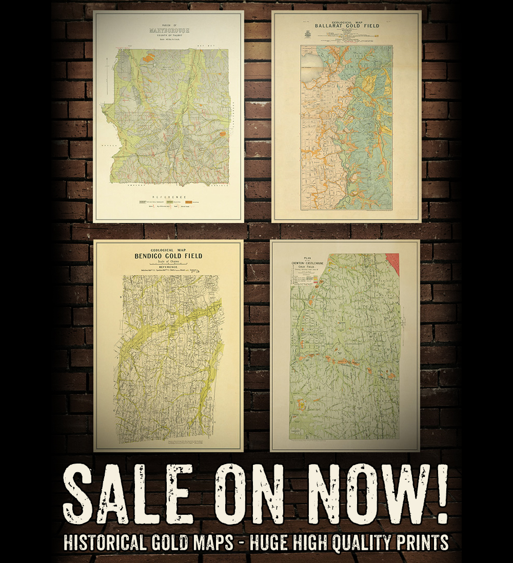 Historical Goldfields Maps, huge... - Historical Gold Maps