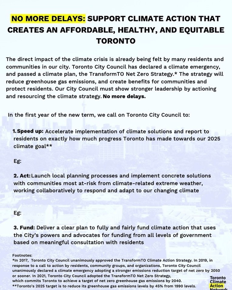 Toronto Climate Action Network | Toronto ON