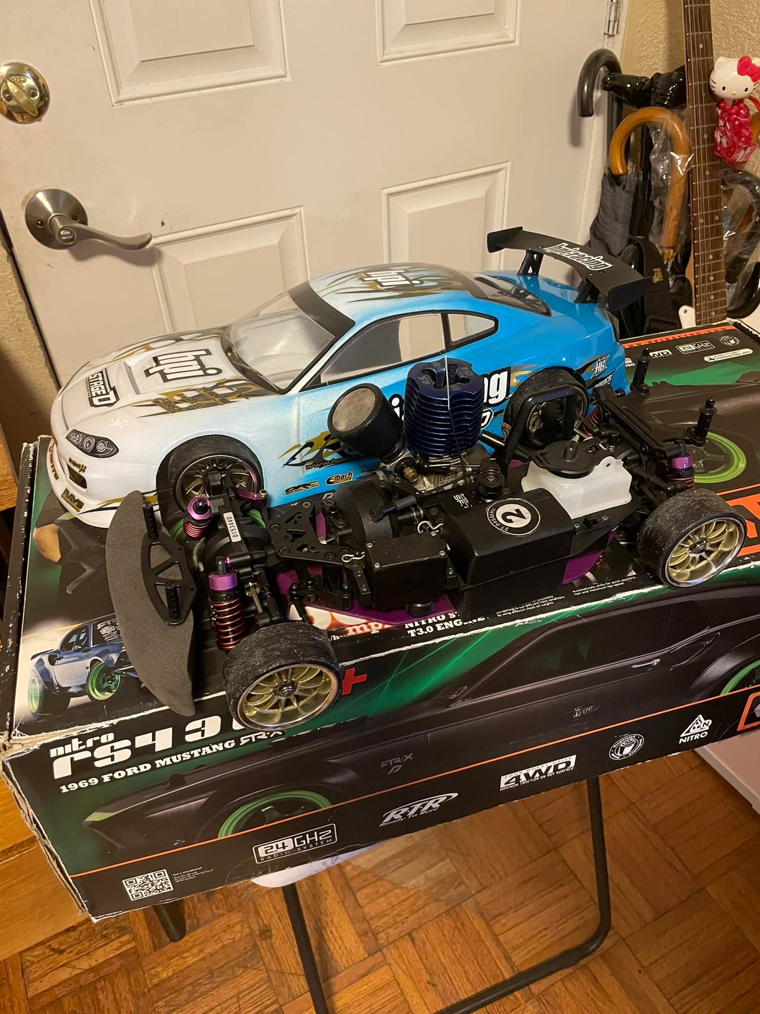 Hpi nitro rs4 3 evo drift car with jzx100 body