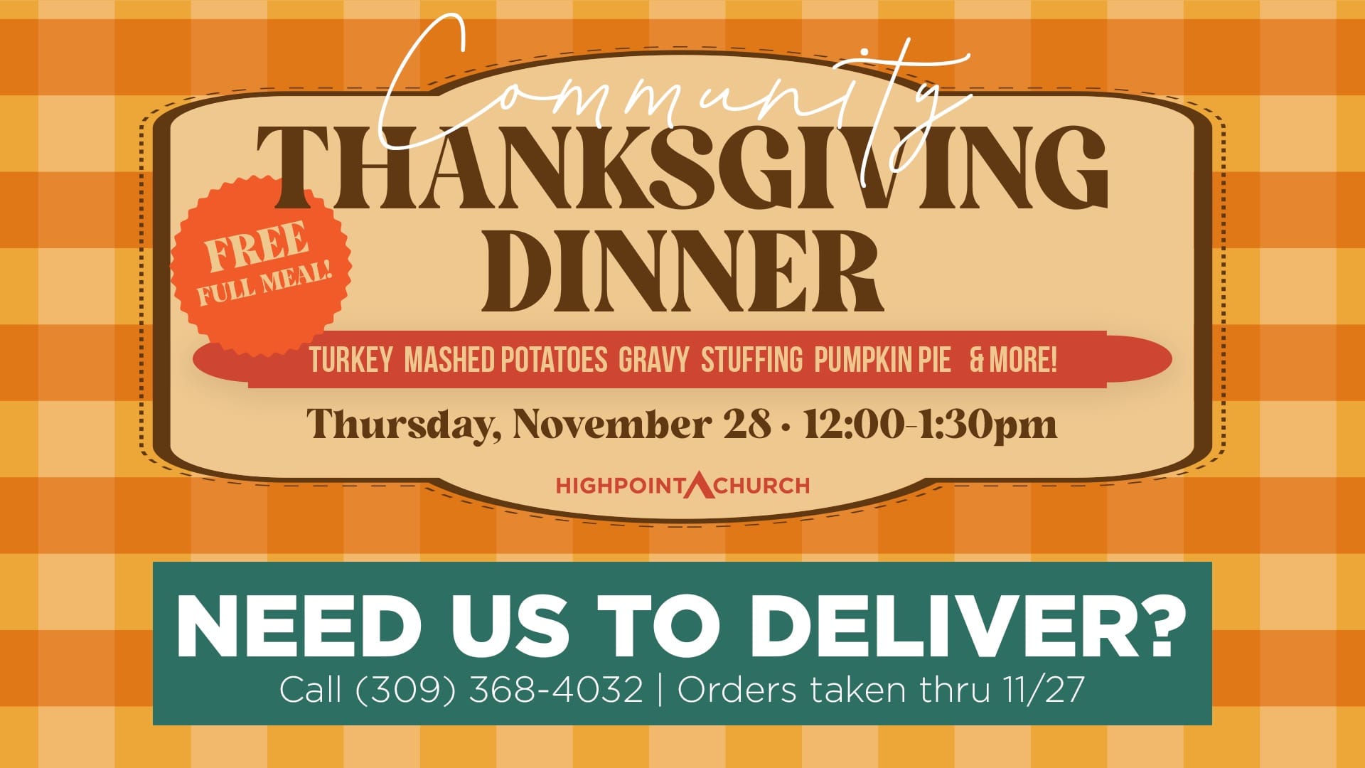 Monmouth Community Thanksgiving Dinner