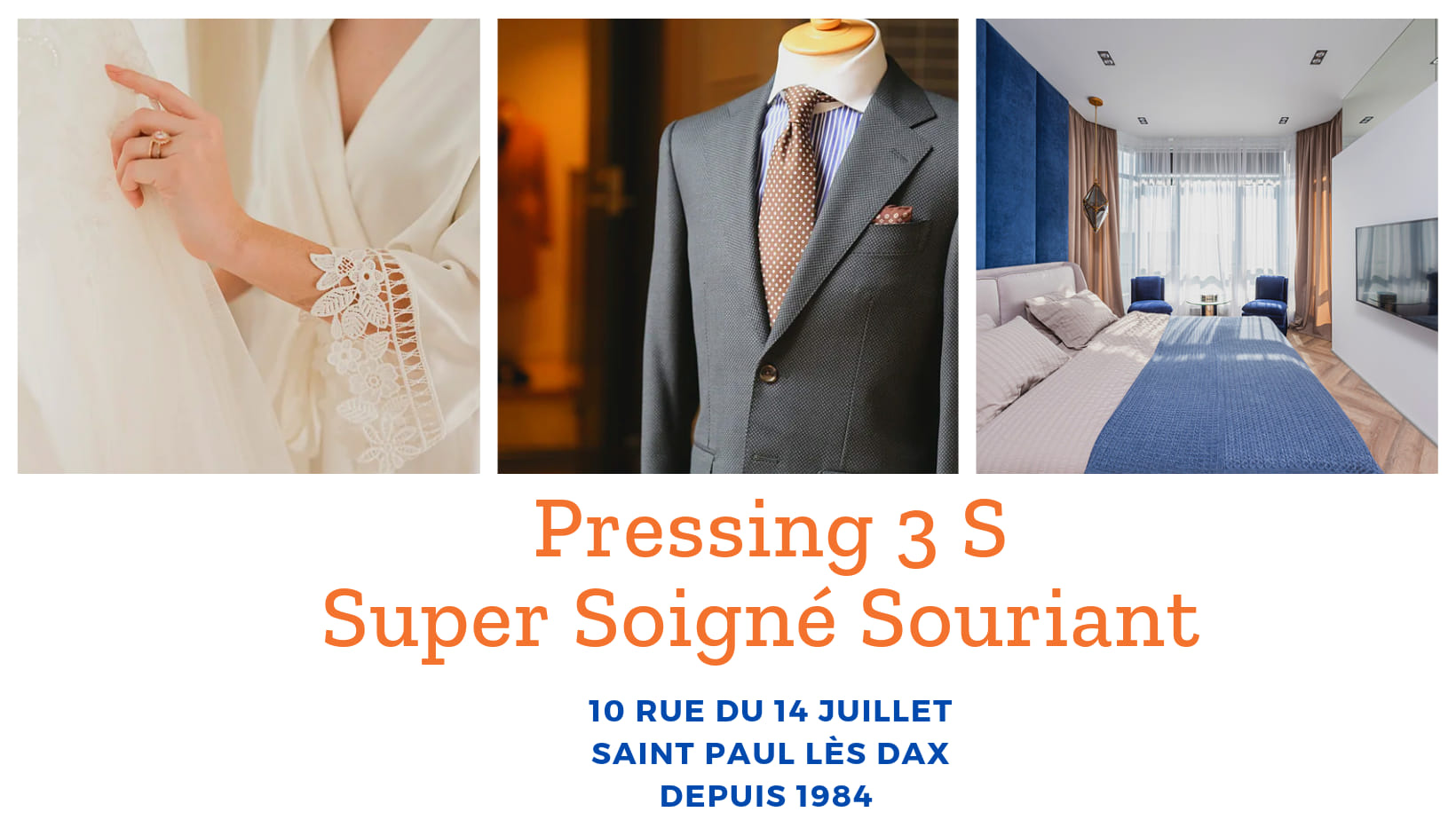 Pressing Blanc Bleu Saint Paul Les Dax