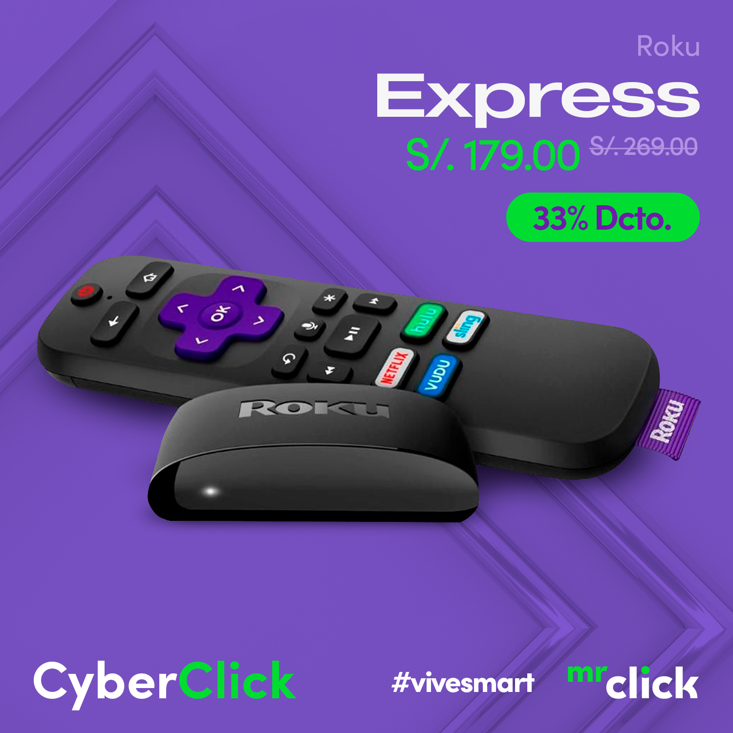 Mr Click Peru - Roku Express es un dispositivo sencillo y fácil de usar ...