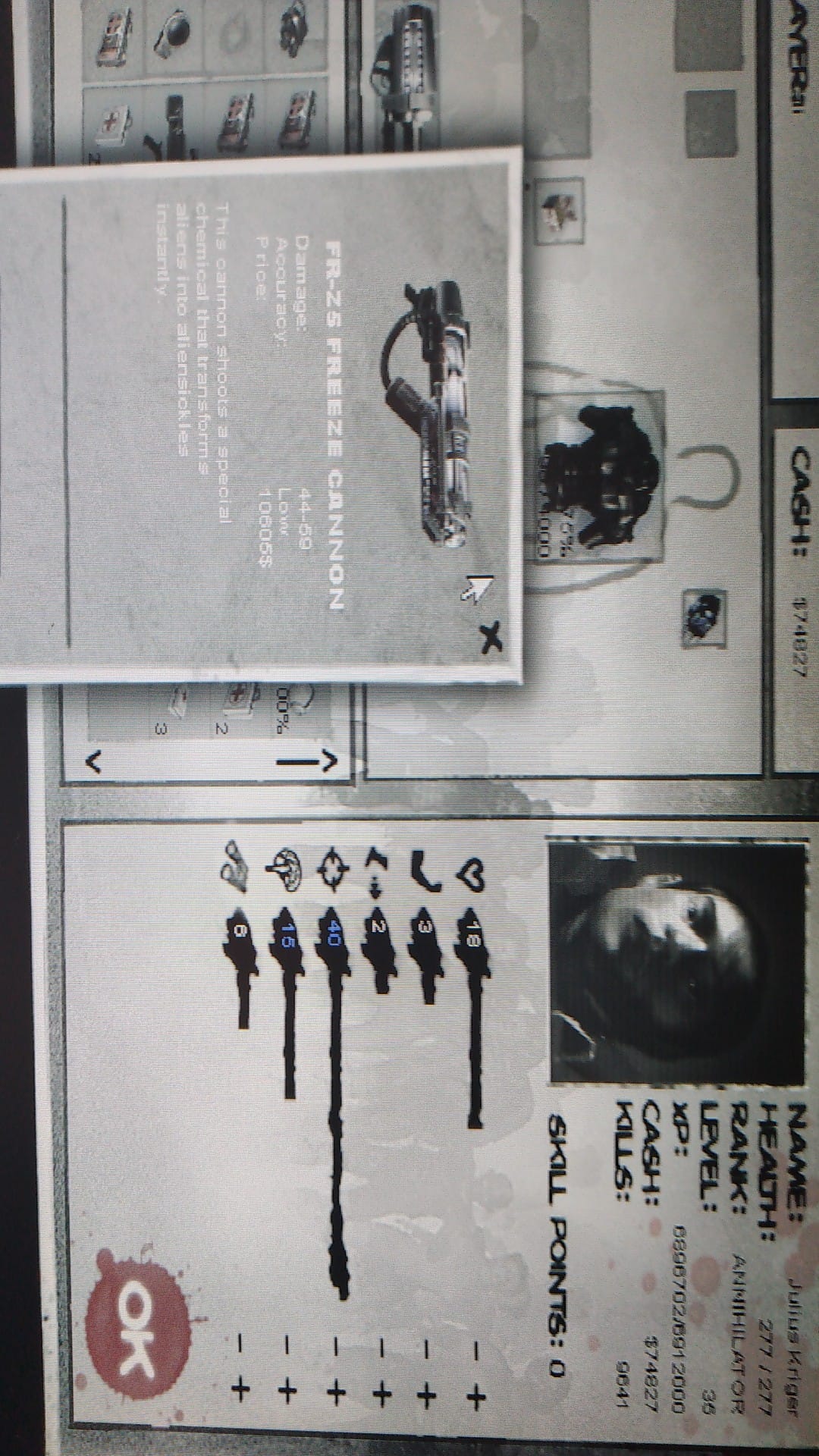 What weapon does the intruder use in Search the Intruder 2?