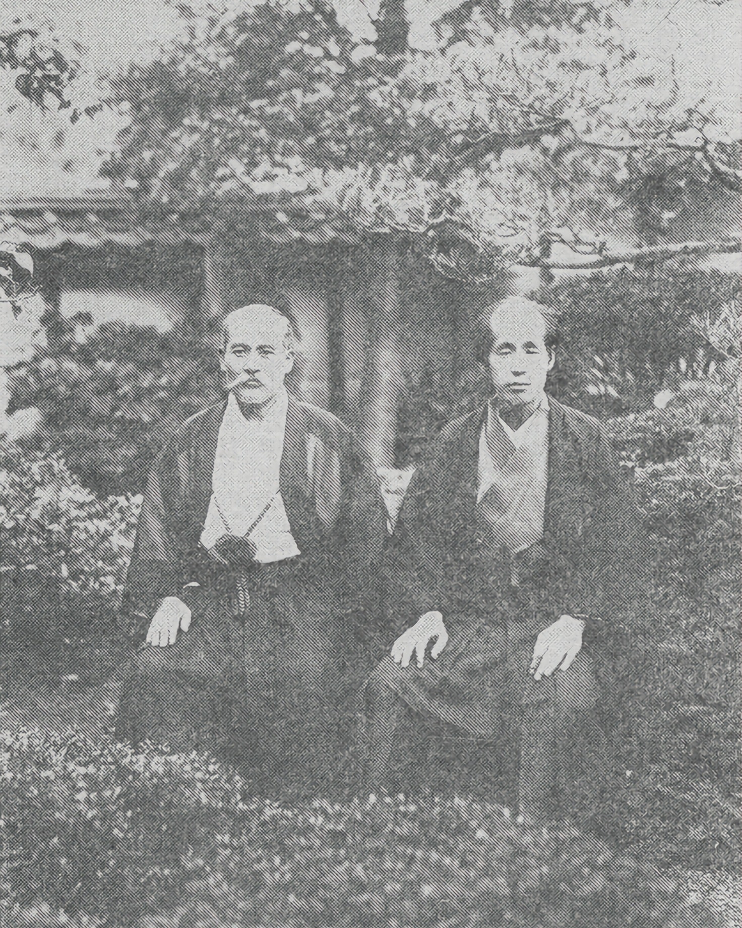 Aikido Sangenkai - Morihei Ueshiba with the Chairman of the Dai Nippon ...