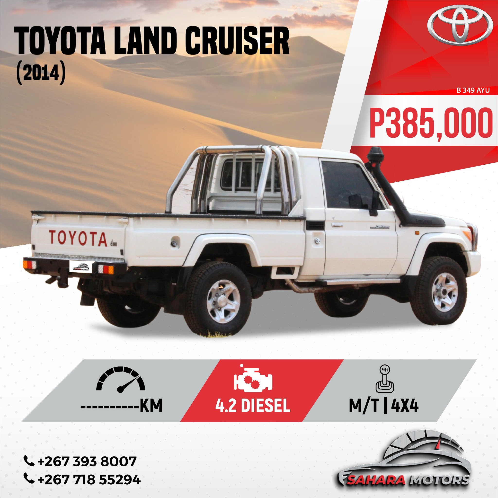 TOYOTA LAND CRUISER ⏱ YEAR:2014 💵 P385,000 📍 Visit Us In