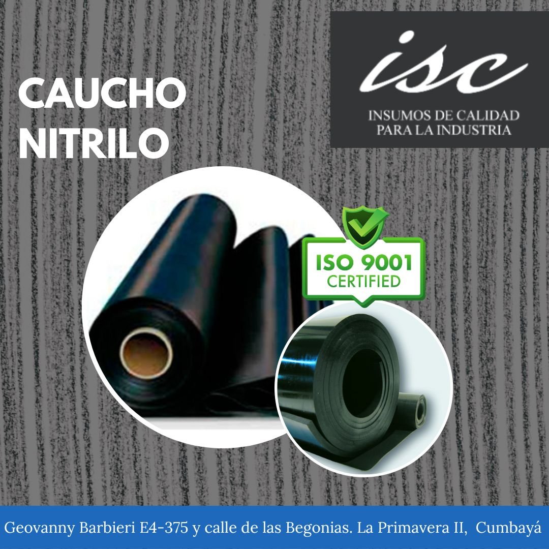 ISC - 🟠Disponemos de Materia Prima Nitrilo (NBR) color negro 🔸Varias ...