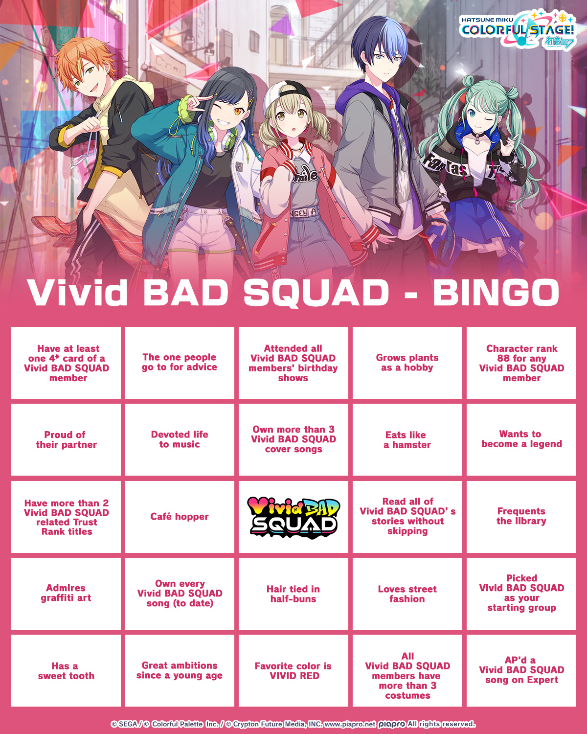 Hatsune - Think you are the biggest fan of Vivid BAD SQUAD? Prove 