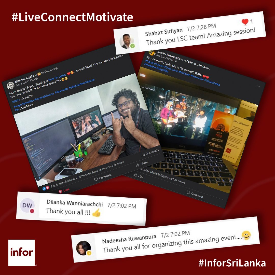 Infor Sri Lanka - We have received tremendous positive...