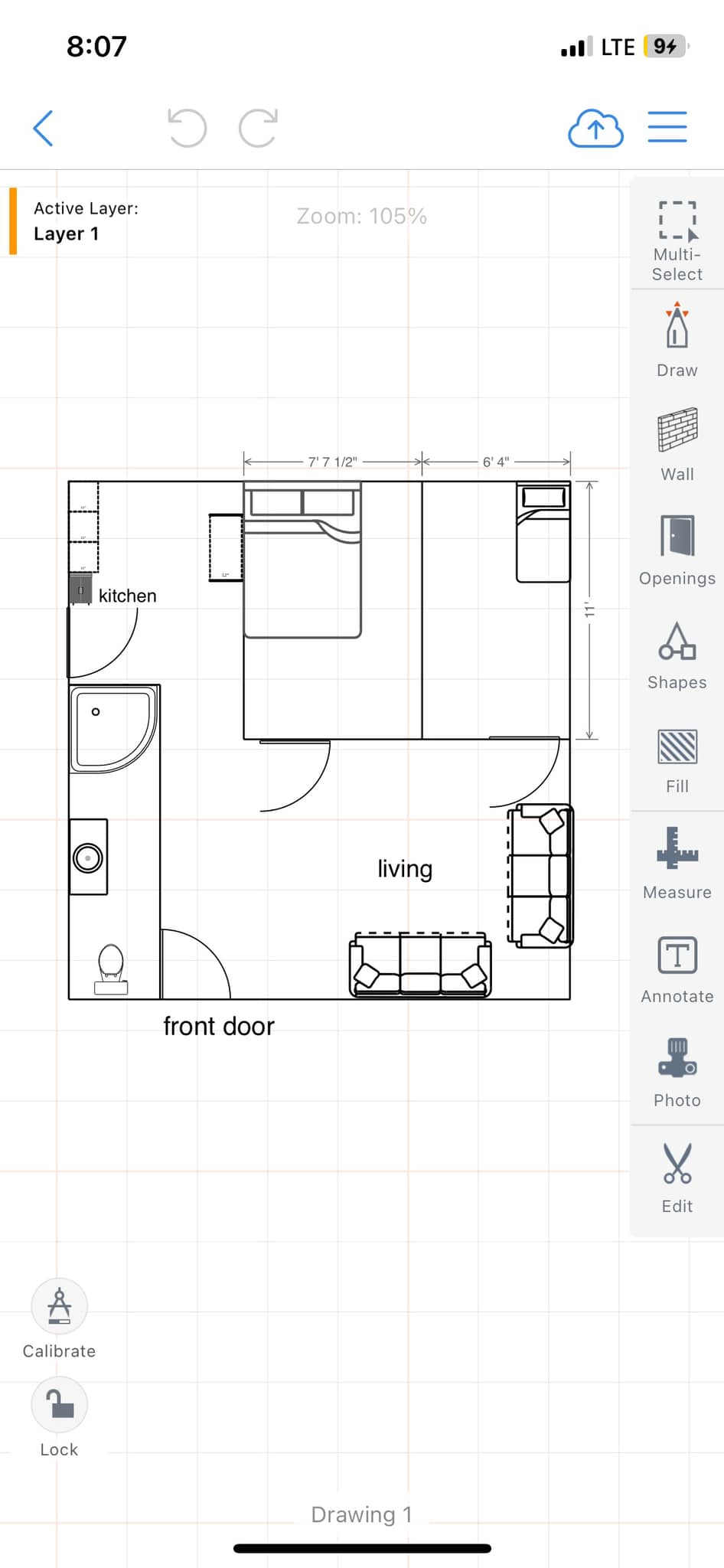 Tiny home layout suggestions for 22' x 19.4' space