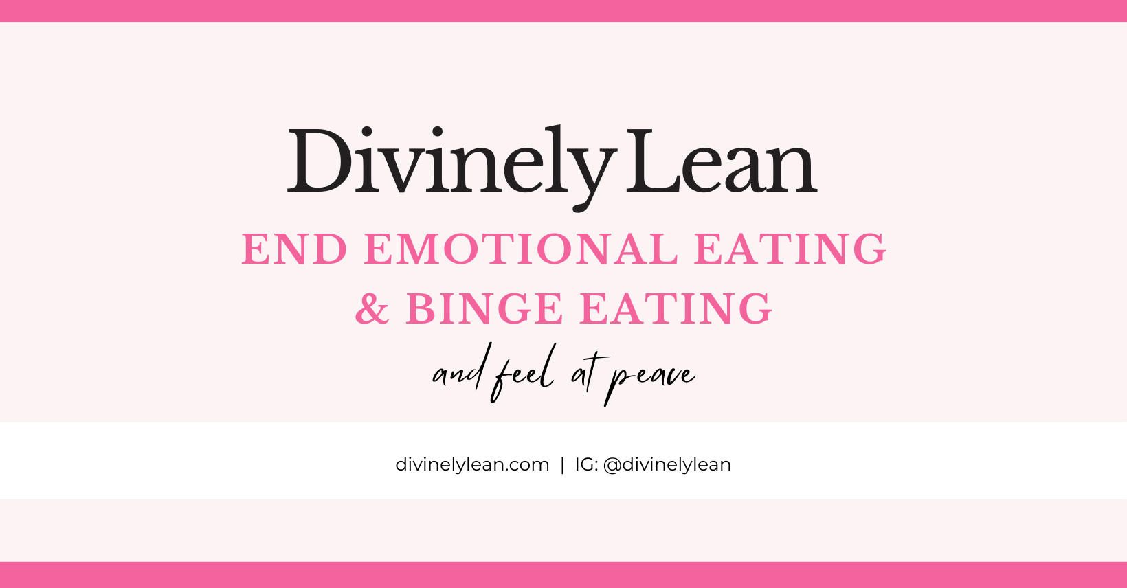 Divinely Lean - Emotional Eating & Binge Eating Freedom