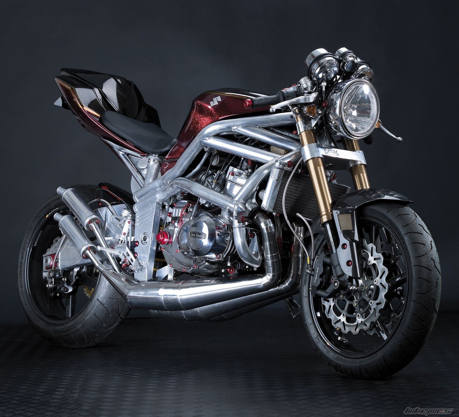 A unique take on the Suzuki GT750! This one sports a custom 