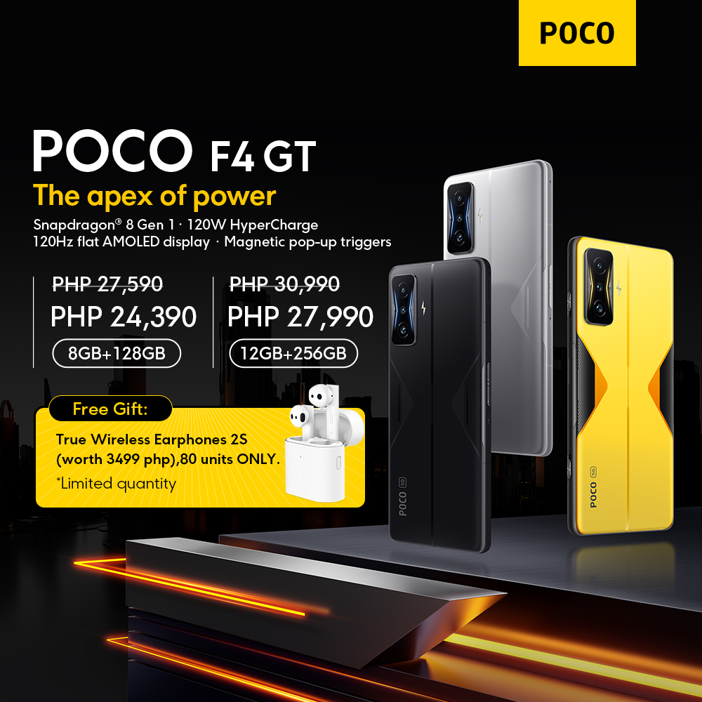 Poco F4 GT 5G with Snapdragon 8 Gen 1 and 120W hyper charge