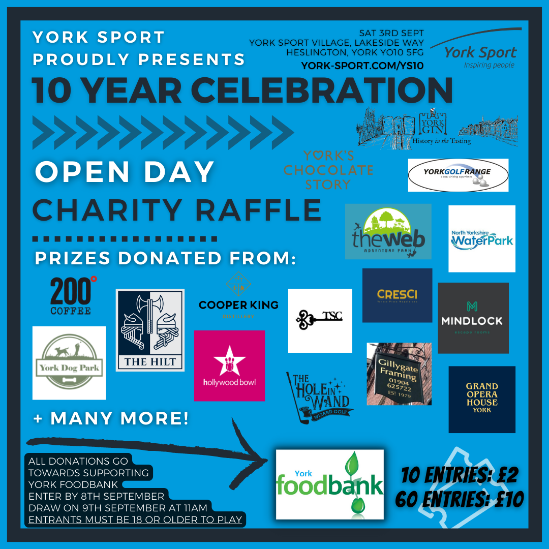 York Sport - 🔟 ANNIVERSARY RAFFLE 🔟 Celebrating the 10...