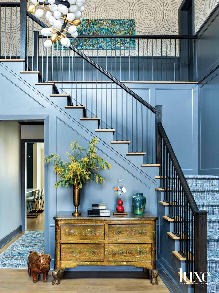 Luxe Interiors + Design - A double-height entry is the perfect space ...