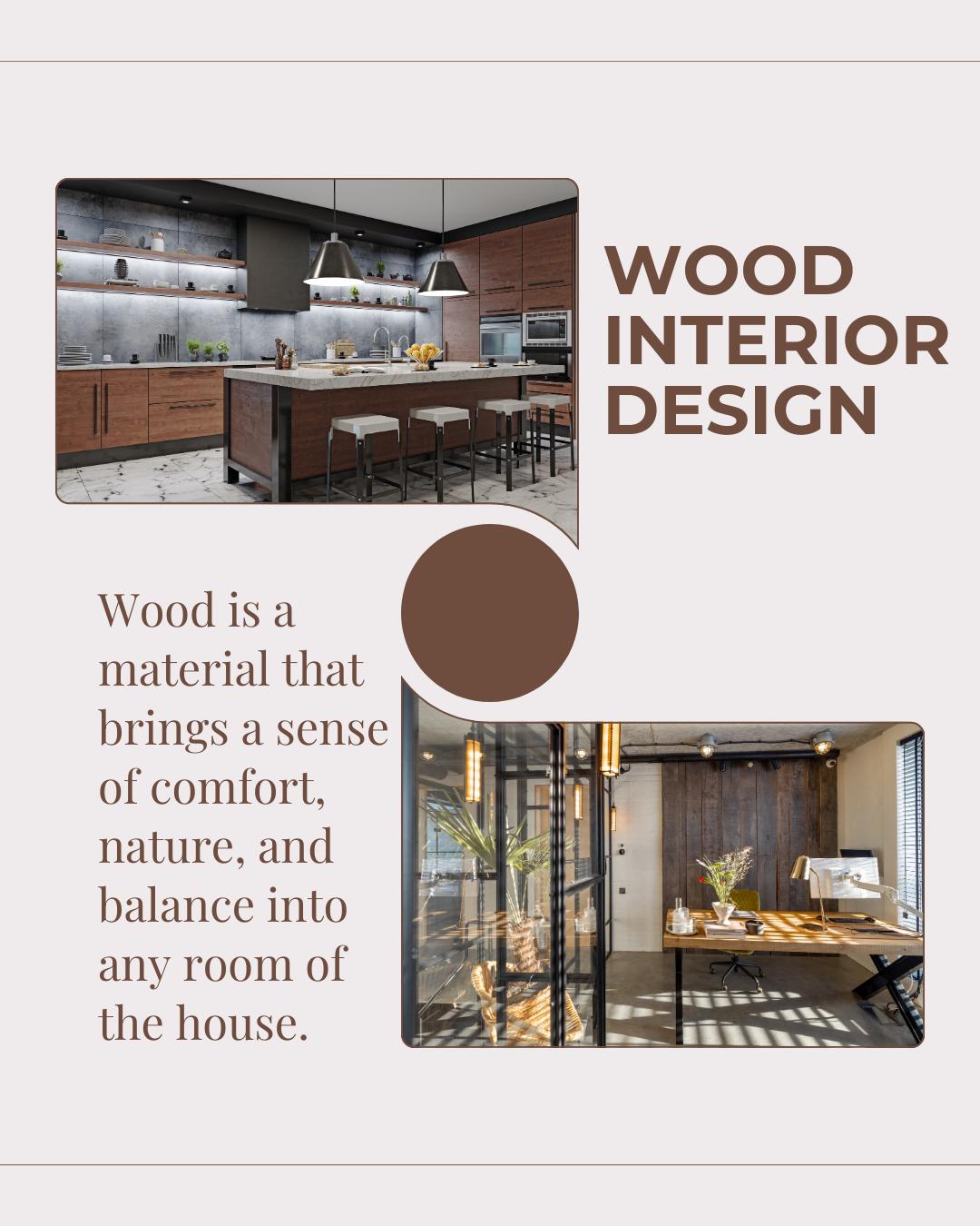 Kaveeta - 🌳 Wood Interior Design 🏡 Wood is more than just a design ...