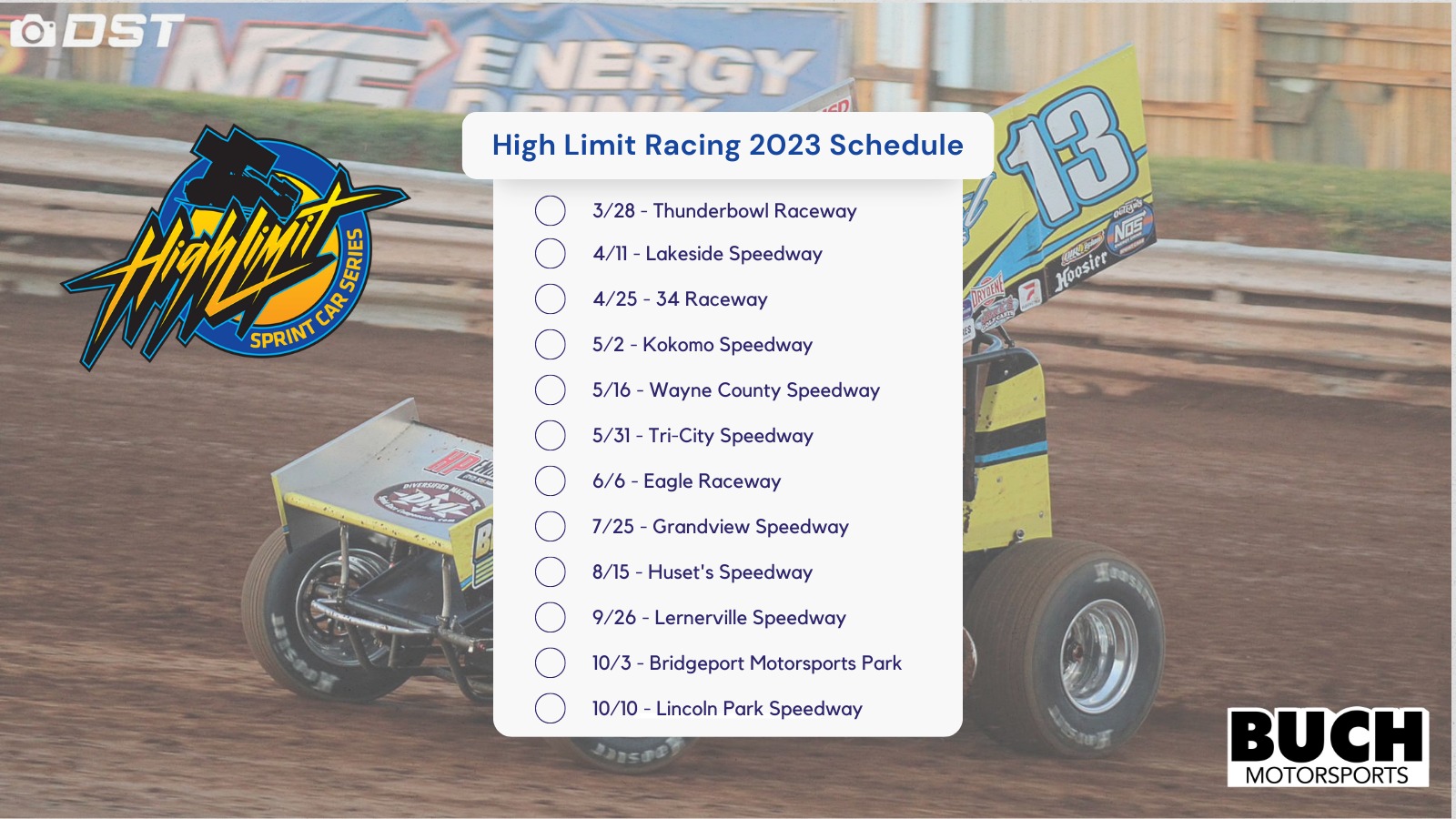 Our 2023 Racing Schedule is starting to... - Buch Motorsports | Facebook