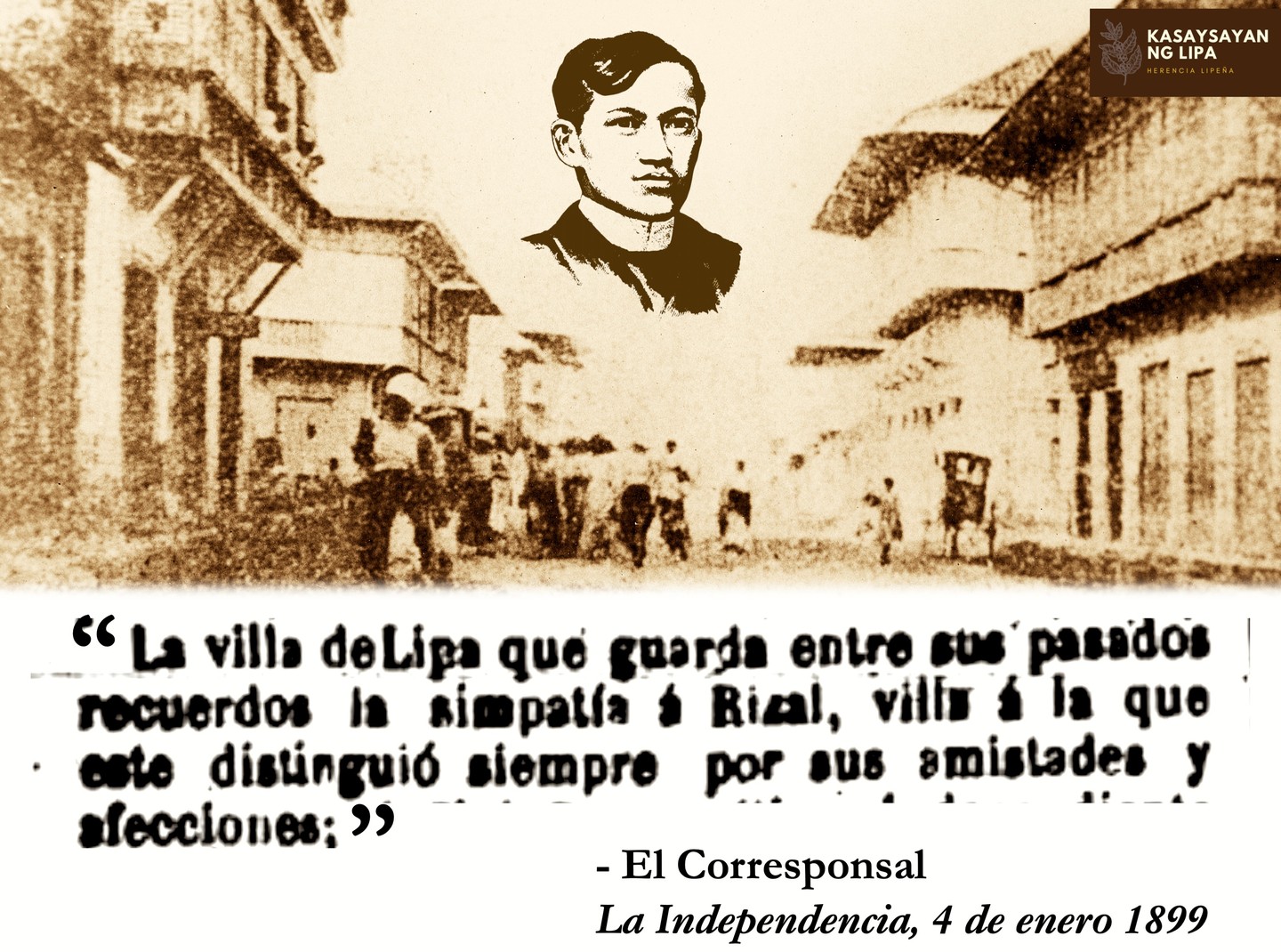 Kasaysayan - Lipa had a deep connection with the Filipino hero, Dr ...
