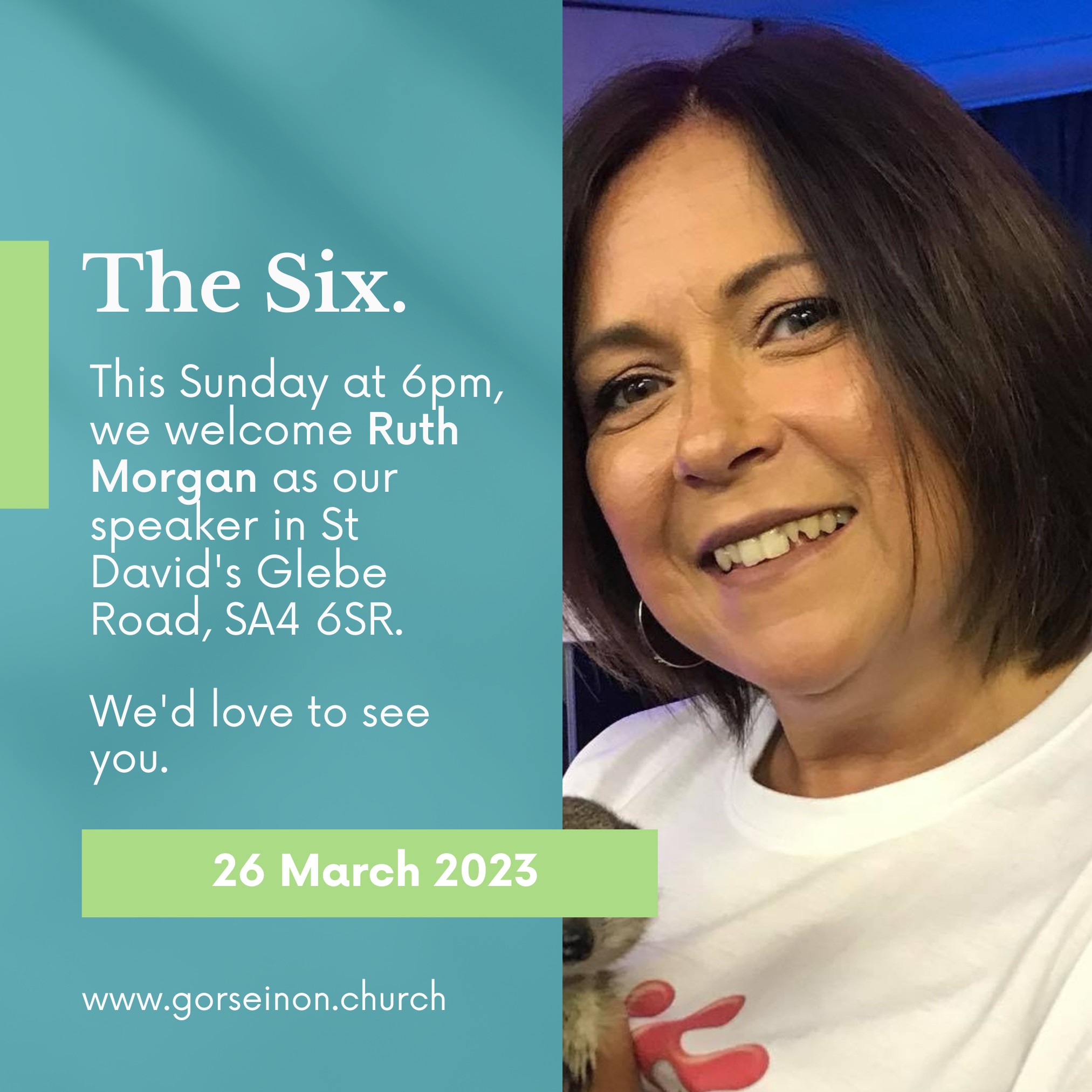 St - This coming Sunday we welcome Ruth Morgan as our guest speaker ...