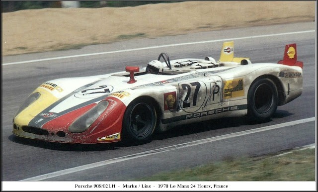 Year 1970 Le Mans 24 Hs. Marko / Lins - Porsche 908 Flunder