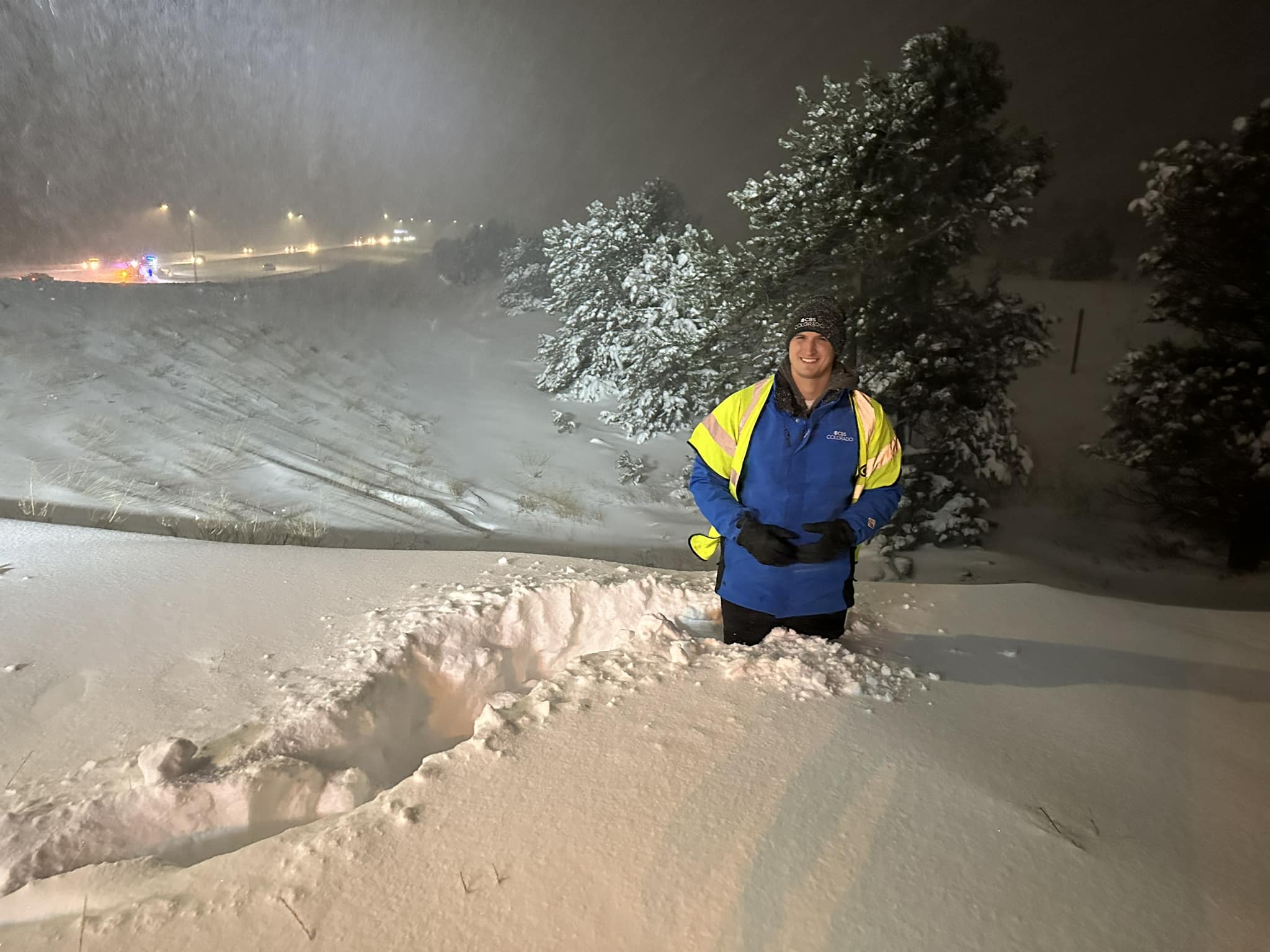 Snow is almost waist... - Meteorologist Joe Ruch CBS Colorado
