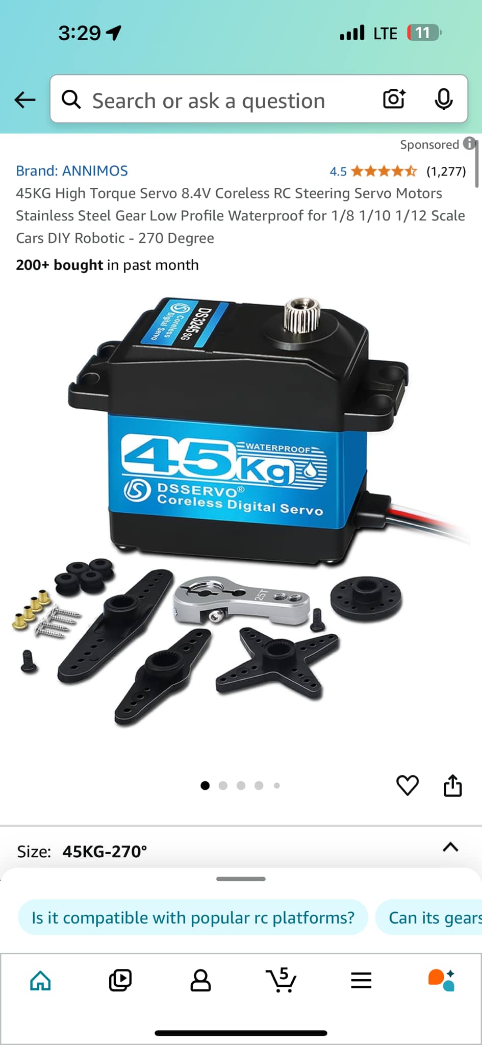 KENANLAN Élargisseur D’Angle Pour Servo RC – Passe De 90° à 180° – Pièce électronique Pour Modélisme