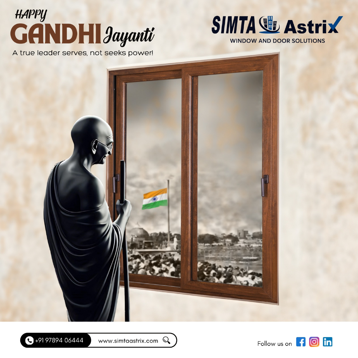 Simta - Through the window of the world, Gandhi saw a brighter future ...