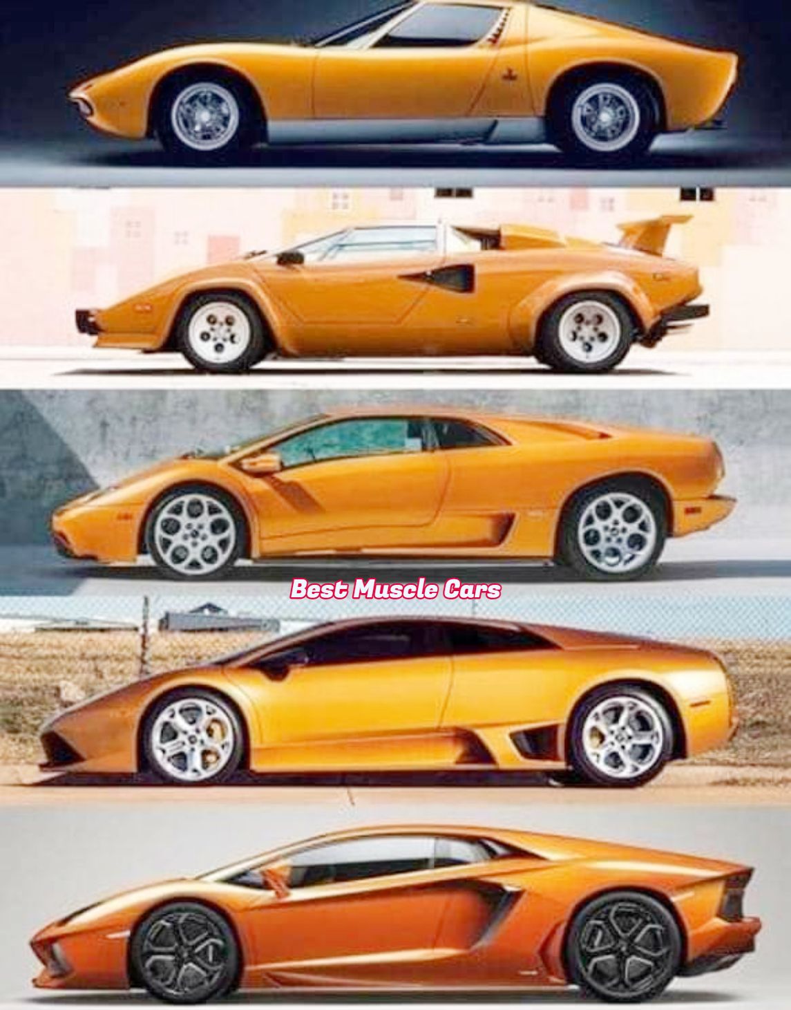 Model Predecessor and Successor: Lamborghini Countach