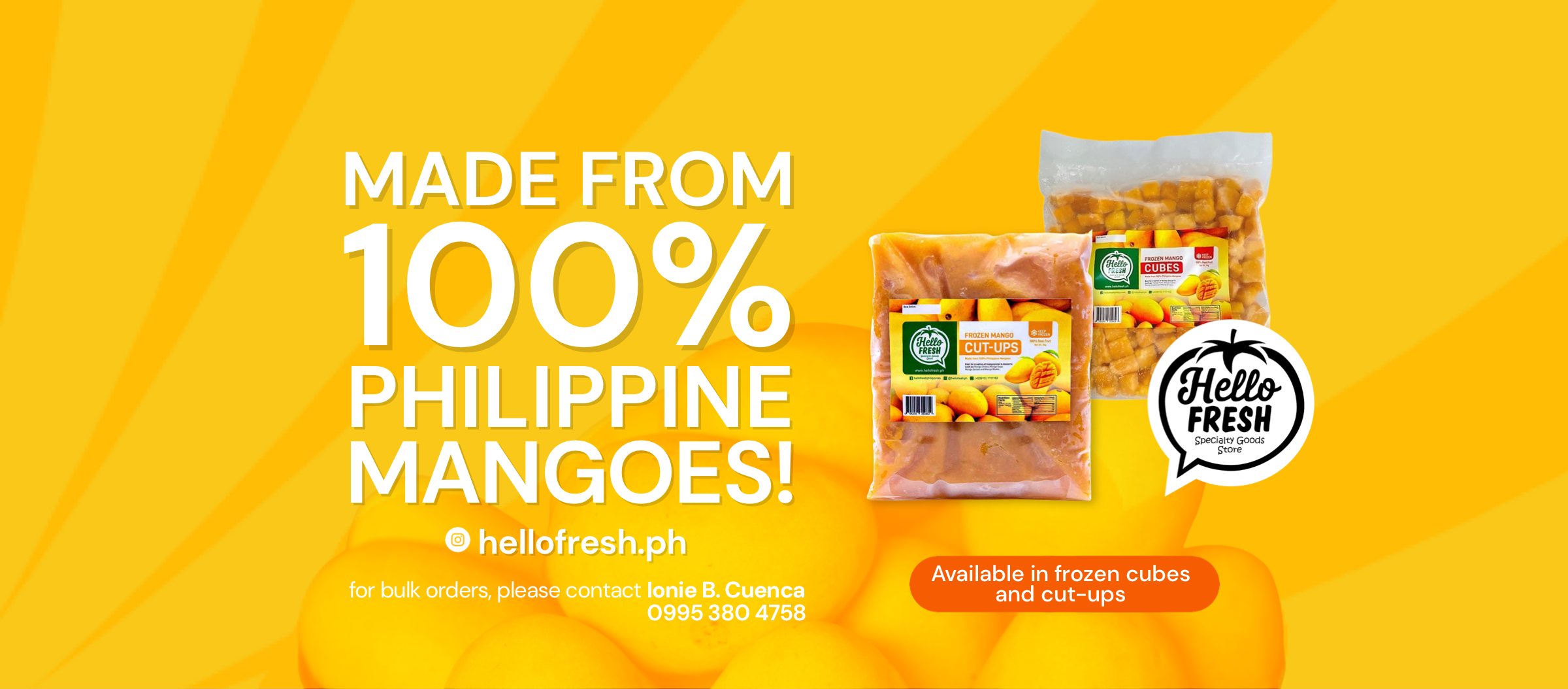 Frozen Mango by Hello fresh PH