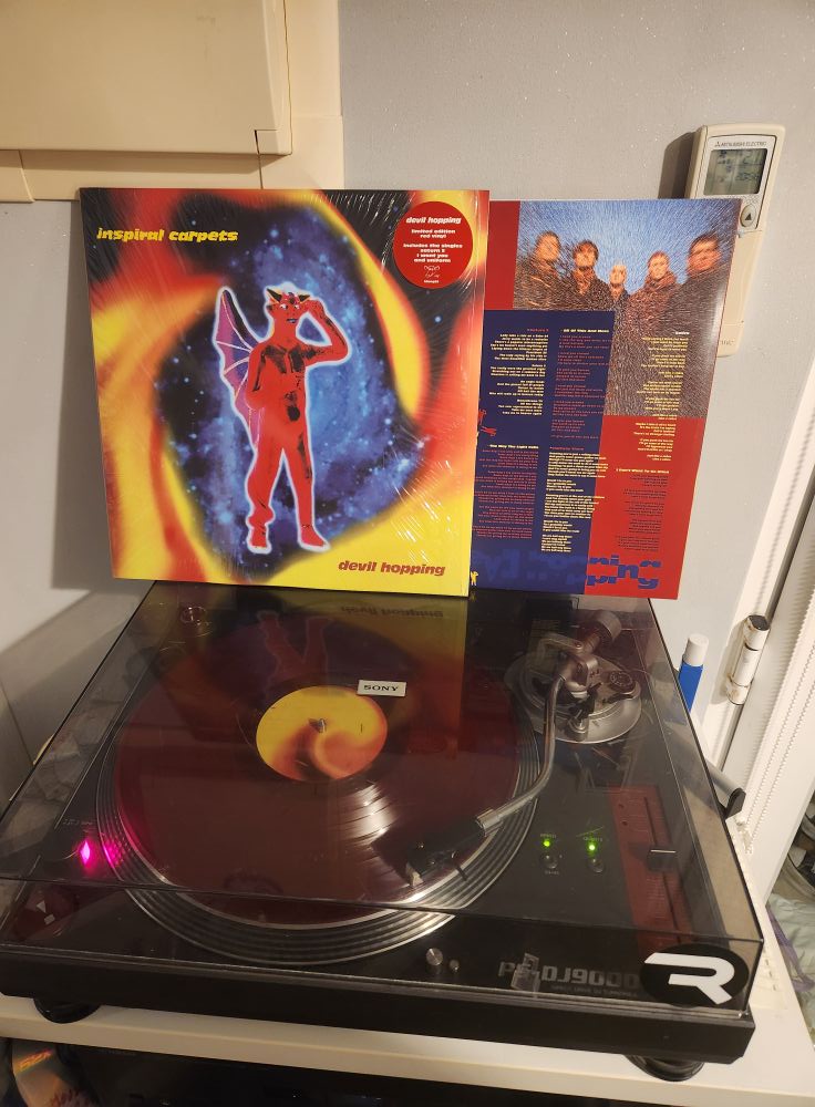 INSPIRAL CARPETS Devil Hopping. 1994 UK 12-track LP.