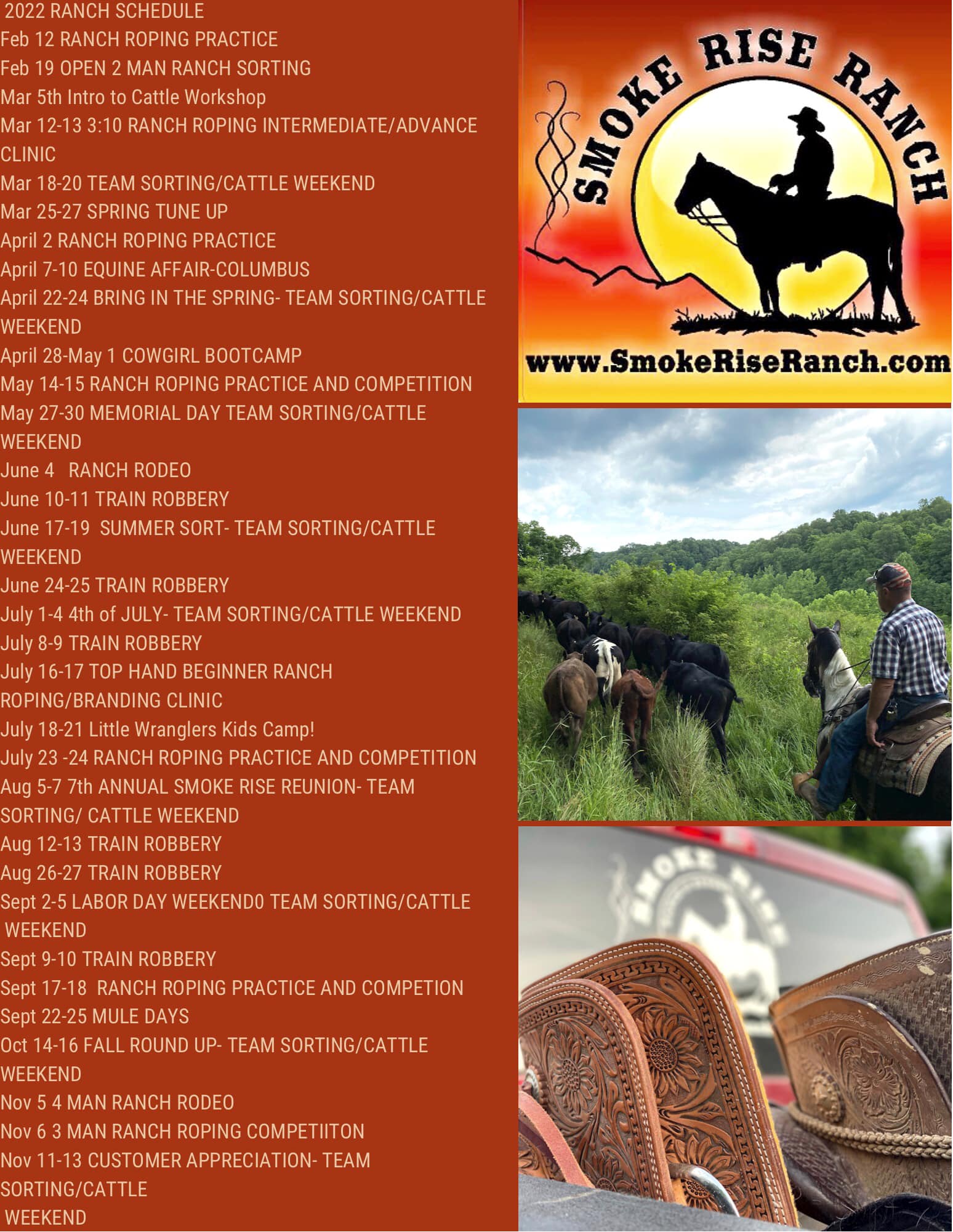 The year is winding down, but it isn’t... - Smoke Rise Ranch