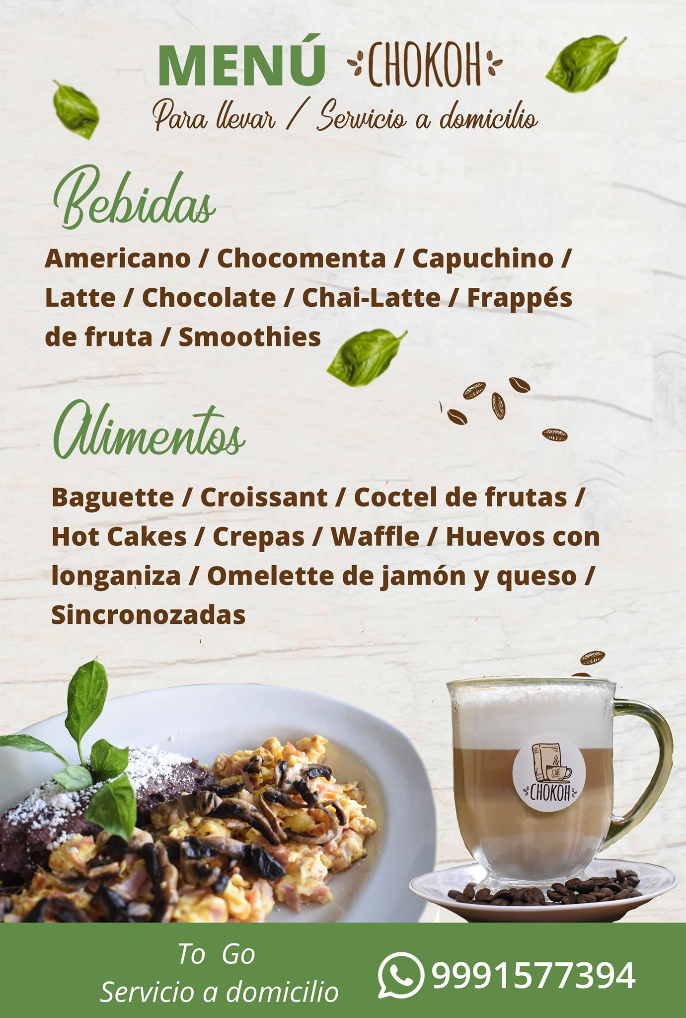 IKAL COFFE - Les compartimos nuestro #Menú. Recuerda que...